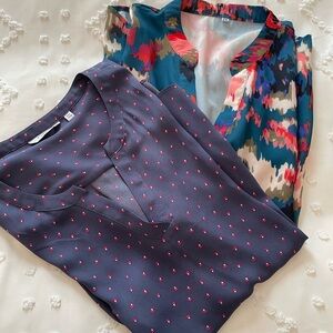 Lot of 2 Colourful Pattern Blouses